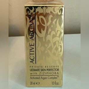 ACTIVE ARGAN 023 PRIVATE RESERVE ULTIMATE SKIN PERFECTOR W/ZIZIPHORA 1 OZ SEALED